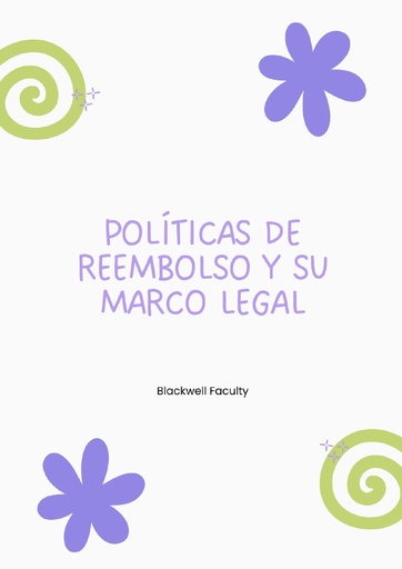 POLÍTICAS DE REEMBOLSO Y SU MARCO LEGAL