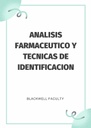 ANALISIS FARMACEUTICO Y TECNICAS DE IDENTIFICACION