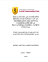 Relación del pH y oxígeno disuelto de fondo con la distribución del bentos calcificante de la plataforma Centro