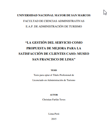 La gestión del servicio como propuesta de mejora para la satisfacción de clientes caso