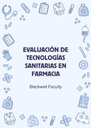 EVALUACIÓN DE TECNOLOGÍAS SANITARIAS EN FARMACIA