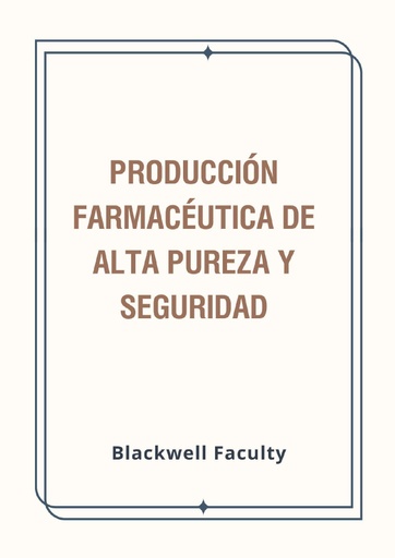 PRODUCCIÓN FARMACÉUTICA DE ALTA PUREZA Y SEGURIDAD