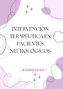 INTERVENCIÓN TERAPÉUTICA EN PACIENTES NEUROLÓGICOS