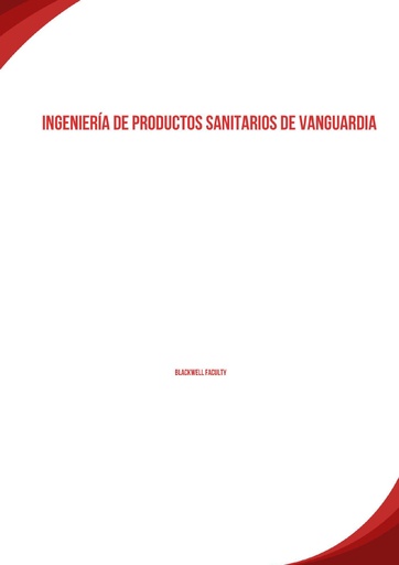 INGENIERÍA DE PRODUCTOS SANITARIOS DE VANGUARDIA