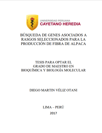 Búsqueda de genes asociados a rasgos seleccionados para la producción de fibra de alpaca