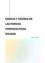 CIENCIA Y TECNICA DE LAS FORMAS FARMACEUTICAS SOLIDAS