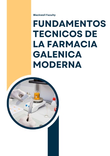 FUNDAMENTOS TECNICOS DE LA FARMACIA GALENICA MODERNA