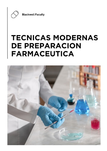 TECNICAS MODERNAS DE PREPARACION FARMACEUTICA
