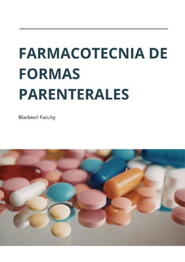 FARMACOTECNIA DE FORMAS PARENTERALES