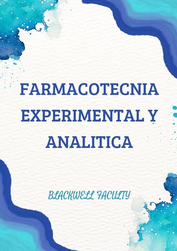 FARMACOTECNIA EXPERIMENTAL Y ANALITICA