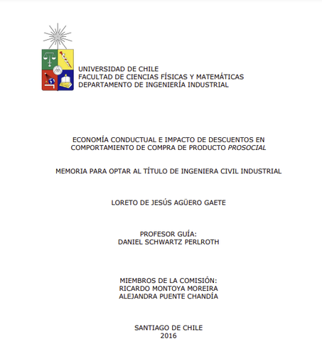 Economía conductual e impacto de descuentos en comportamiento de compra de producto prosocial