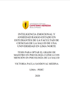 Inteligencia emocional y ansiedad rasgo-estado en estudiantes de la Facultad de Ciencias de la Salud de una universidad en Lima Norte