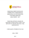 Esquemas disfuncionales tempranos y dependencia emocional en estudiantes universitarios de Lima Norte - 2017