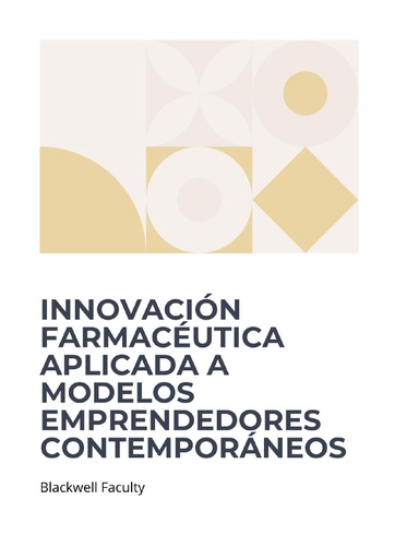 INNOVACIÓN FARMACÉUTICA APLICADA A MODELOS EMPRENDEDORES CONTEMPORÁNEOS