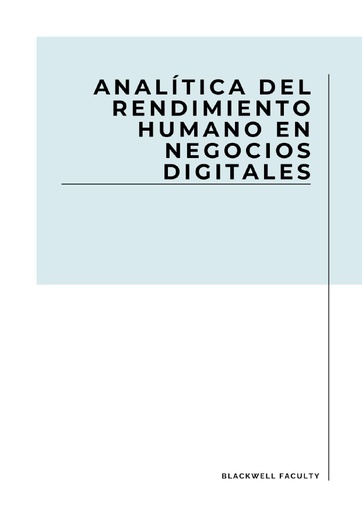 ANALÍTICA DEL RENDIMIENTO HUMANO EN NEGOCIOS DIGITALES