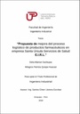 Propuesta de mejora del proceso logístico de productos farmacéuticos en empresa Santa Úrsula Servicios de Salud E.I.R.L.