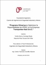 Programa virtual para optimizar la reportabilidad de IPERC en la empresa Transportes Kala S. A. C.