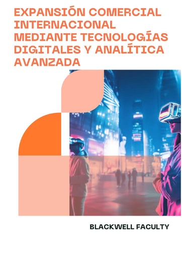 EXPANSIÓN COMERCIAL INTERNACIONAL MEDIANTE TECNOLOGÍAS DIGITALES Y ANALÍTICA AVANZADA