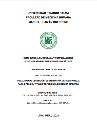 Hemoglobina glicosilada y complicaciones postoperatorias en pacientes diabéticos