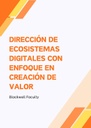 DIRECCIÓN DE ECOSISTEMAS DIGITALES CON ENFOQUE EN CREACIÓN DE VALOR