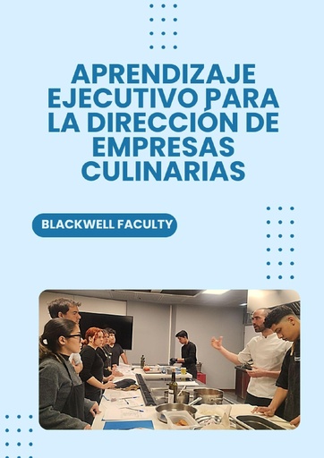 APRENDIZAJE EJECUTIVO PARA LA DIRECCIÓN DE EMPRESAS CULINARIAS