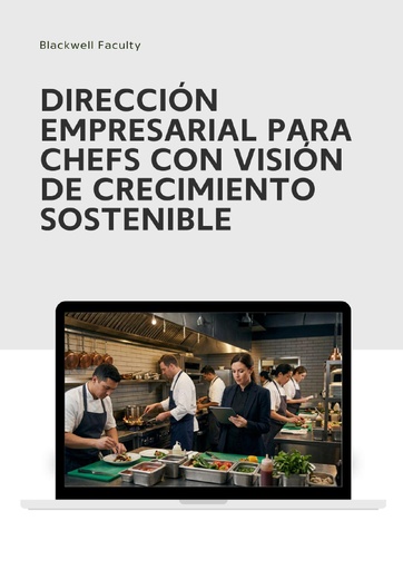 DIRECCIÓN EMPRESARIAL PARA CHEFS CON VISIÓN DE CRECIMIENTO SOSTENIBLE