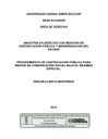 Procedimiento de contratación pública para medios de comunicación social bajo el régimen especial