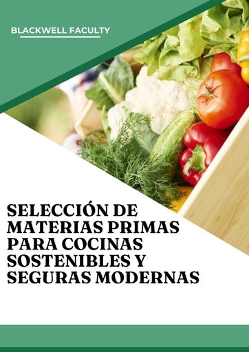 SELECCIÓN DE MATERIAS PRIMAS PARA COCINAS SOSTENIBLES Y SEGURAS MODERNAS