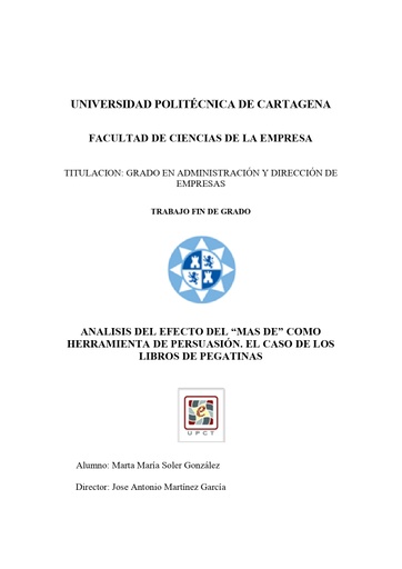 Análisis del efecto del &quot;más de&quot; como herramienta de persuasión. El caso de los libros de pegatinas