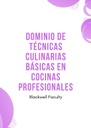 DOMINIO DE TÉCNICAS CULINARIAS BÁSICAS EN COCINAS PROFESIONALES