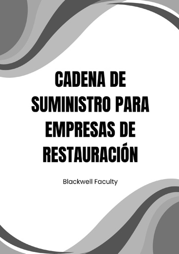 CADENA DE SUMINISTRO PARA EMPRESAS DE RESTAURACIÓN