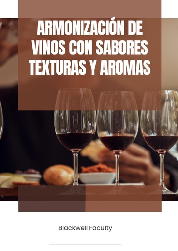 ARMONIZACIÓN DE VINOS CON SABORES TEXTURAS Y AROMAS