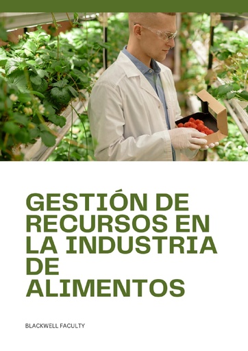 GESTIÓN DE RECURSOS EN LA INDUSTRIA DE ALIMENTOS