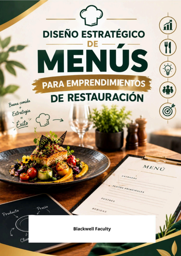 DISEÑO ESTRATÉGICO DE MENÚS PARA EMPRENDIMIENTOS DE RESTAURACIÓN