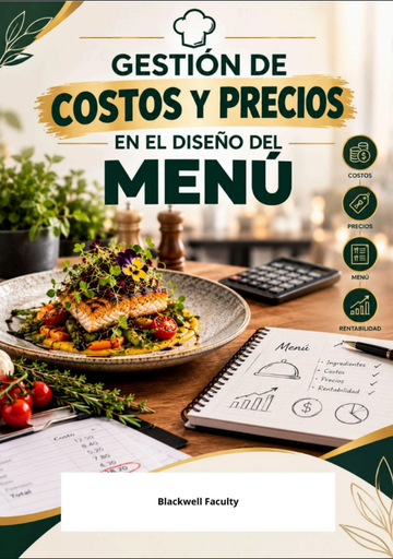 GESTIÓN DE COSTOS Y PRECIOS EN EL DISEÑO DEL MENÚ