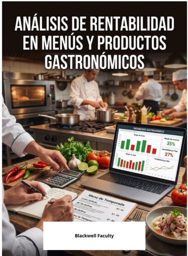 ANÁLISIS DE RENTABILIDAD EN MENÚS Y PRODUCTOS GASTRONÓMICOS