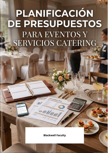PLANIFICACIÓN DE PRESUPUESTOS PARA EVENTOS Y SERVICIOS CATERING
