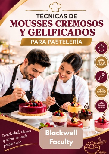 TÉCNICAS DE MOUSSES CREMOSOS Y GELIFICADOS PARA PASTELERÍA