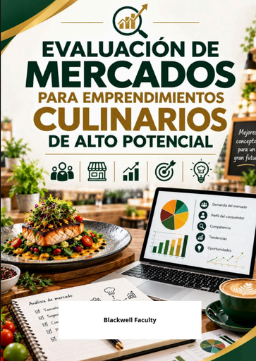 EVALUACIÓN DE MERCADOS PARA EMPRENDIMIENTOS CULINARIOS DE ALTO POTENCIAL