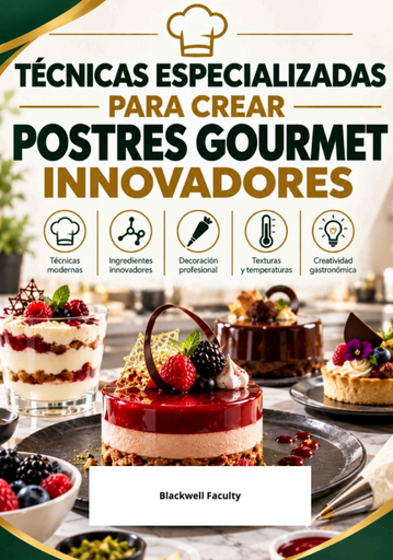 TÉCNICAS ESPECIALIZADAS PARA CREAR POSTRES GOURMET INNOVADORES