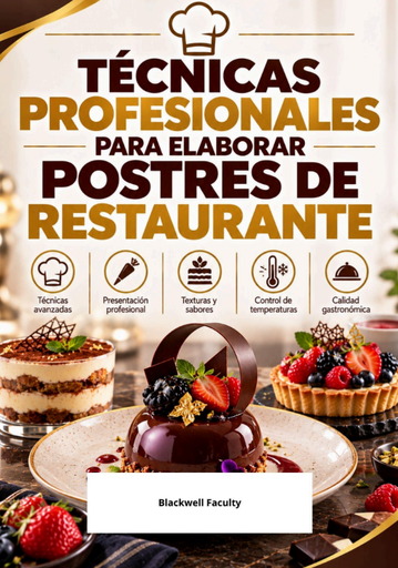 TÉCNICAS PROFESIONALES PARA ELABORAR POSTRES DE RESTAURANTE