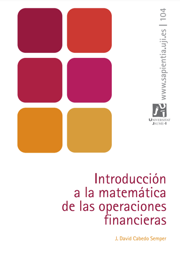 Introducción a la matemática de las operaciones financieras