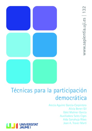 Técnicas para la participación democrática. La formación para la convivencia democrática en los procesos de mejora