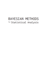 Bayesian Methods for Statistical Analysis