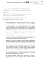 La ausencia del Defensor del Pueblo en Argentina