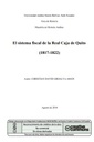 El sistema fiscal de la Real Caja de Quito (1817-1822)