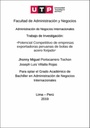 Potencial competitivo de empresas exportadoras peruanas de bolas de acero forjado