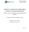 Soluciones a la violencia en los estadios chilenos. Convenios y experiencias internacionales