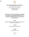 Autoconcepto y estilos de aprendizaje en estudiantes universitarios de la modalidad adultos EPE