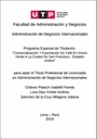 Comercialización y exportación de café en grano verde a la ciudad de San Francisco - Estados Unidos